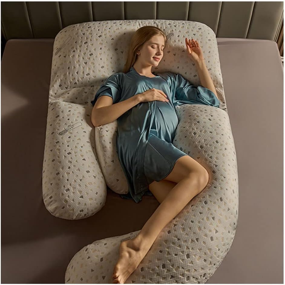 Pregnancy Pillow U-Shaped Maternity Pillow 63 in. with Removable Pillowcase Can Be Freely Combined with Multifunctional Nursing Pillow (Color : A6, Size : 160x75cm)