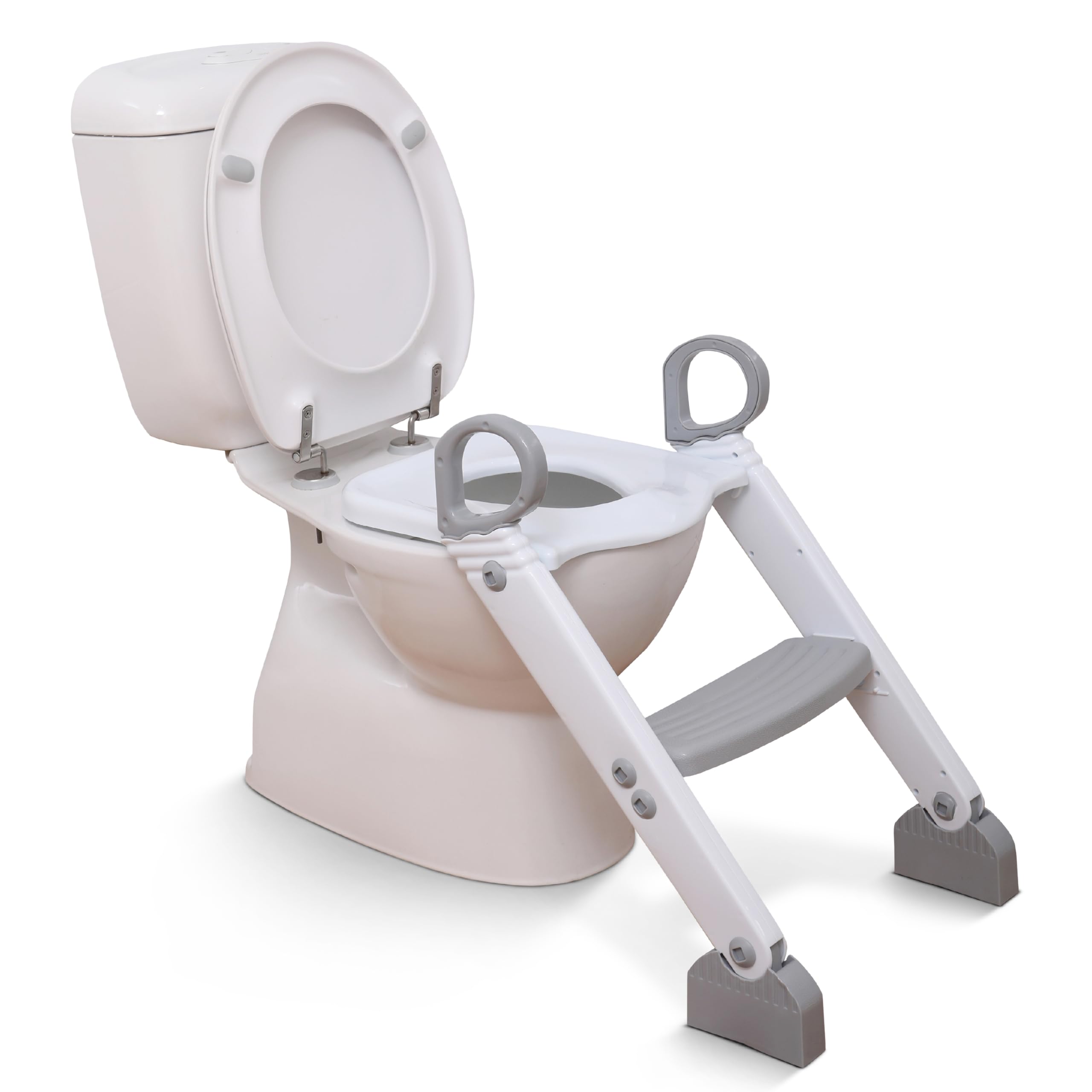 Dreambaby F6016 Step-Up Potty Training Toilet Topper Seat, Grey/White, 1 Count (Pack Of 1)