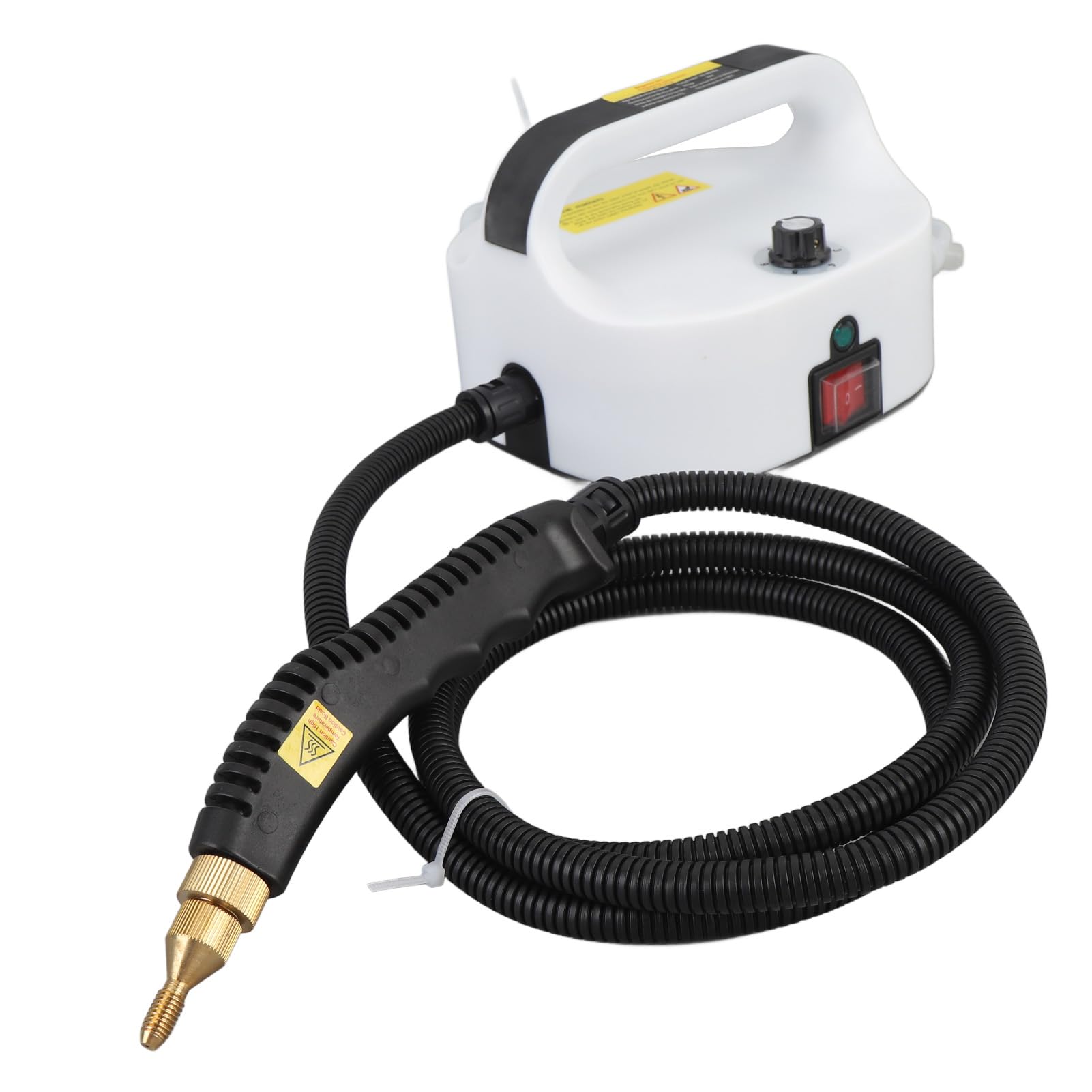 Handheld Steam Cleaner 105°C High Pressure 50 to 400ML MIN, Deep Clean for Kitchen Bathroom Floor with Transparent Hose, Spray Gun Pipe, Power Cable (US Plug 110V)