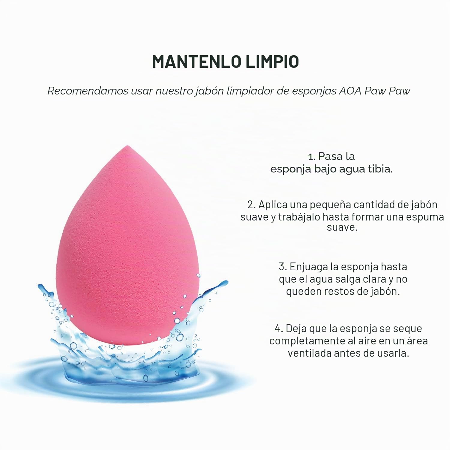 AOA Studio - Juego de 6 esponjas de maquillaje de colección, esponja de maquillaje, sin látex y de alta definición, para crema en polvo y líquido, supersuave