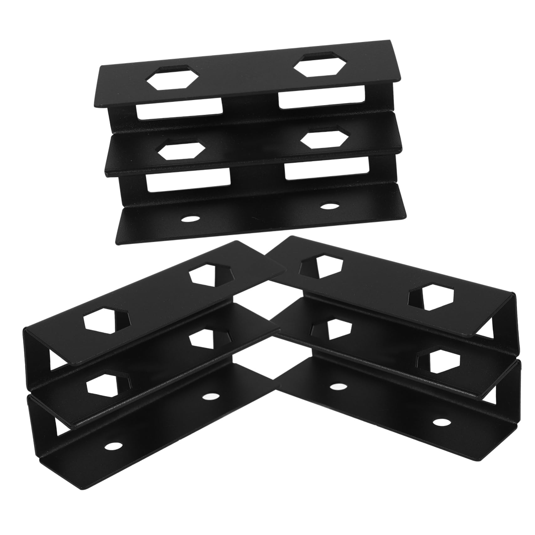 OSALADI 1set Desk Laptop Mount Dual Layer Storage Stand for Laptops Keyboards and Easy Installation Screws Elegant Design Clean Workspace