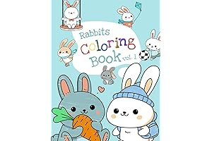 Rabbits Coloring Book Vol. 1: Adorable and Fun Rabbit Adventures for Kids to Color