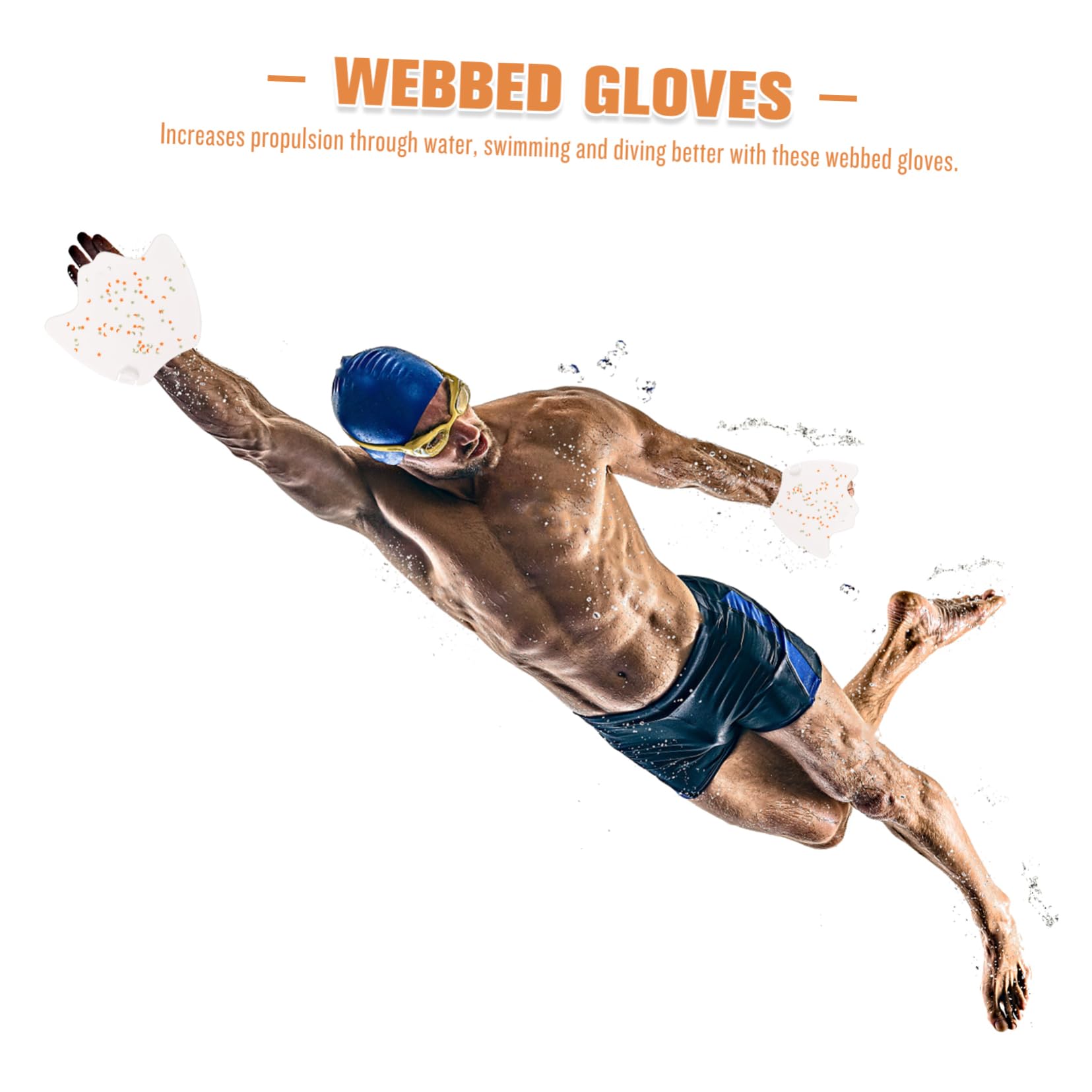 VANZACK Hand Paddles for Swimming Webbed Flippers Swim Gloves for Women Men Snorkeling Paddles Swim Enhance Swimming Power