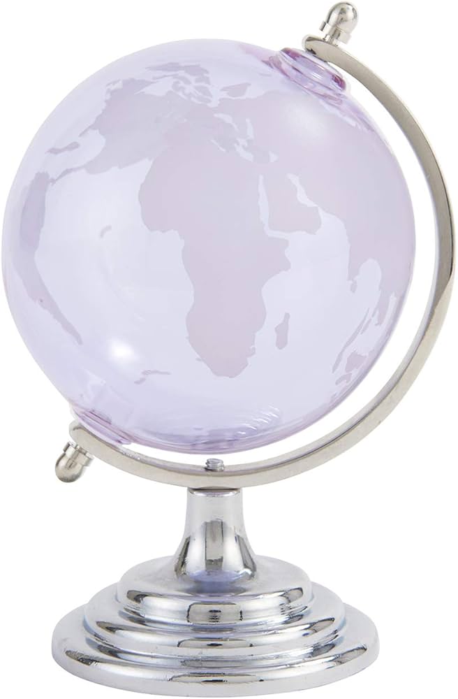 Amazon.co.jp: ガラス地球儀 ライトパープル 333-450LPU「ファン