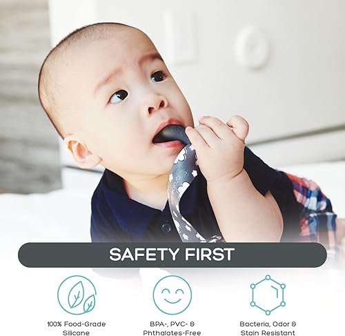 Miniatura 3 de Grabease Juego de cucharas de silicona para bebé para destete y autoalimentación de primera etapa suave, segura 100% silicona de grado alimenticio