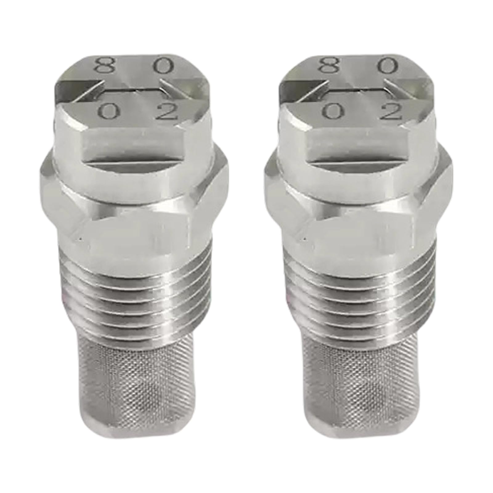 Piceioep I 2Pcs 1 / 4Inch Threaded Fan Sprayer Nozzle With Stainless Steel Filter Design For High Pressure Cleaning Equipment Stress Fan Nozzle Rustproof Sprinkle