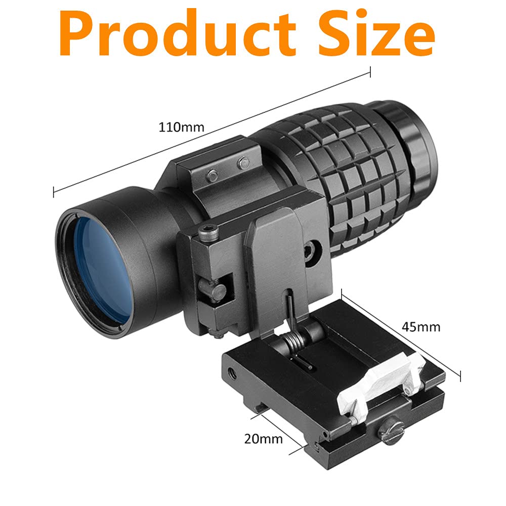 ACEXIER 1x40 Lunette de visée Tactique Point Rouge portée Vue Chasse holographique Point Vert Vue 3X loupe Combinaison