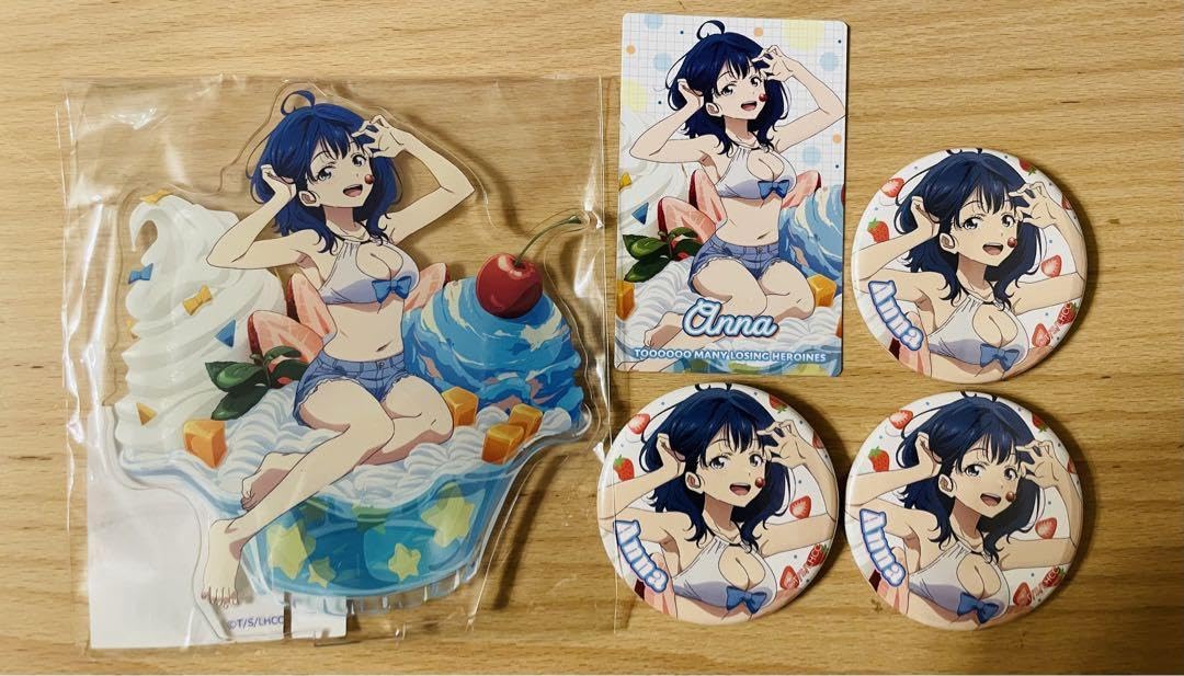 Summer Suites Anna Kanami Can Badge Acrylic Stand MAKEINE Too Many Losing Heroines