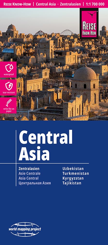 Reise Know-How Landkarte Zentralasien / Central Asia (1:1.700.000): reiß- und wasserfest (world mapping project)