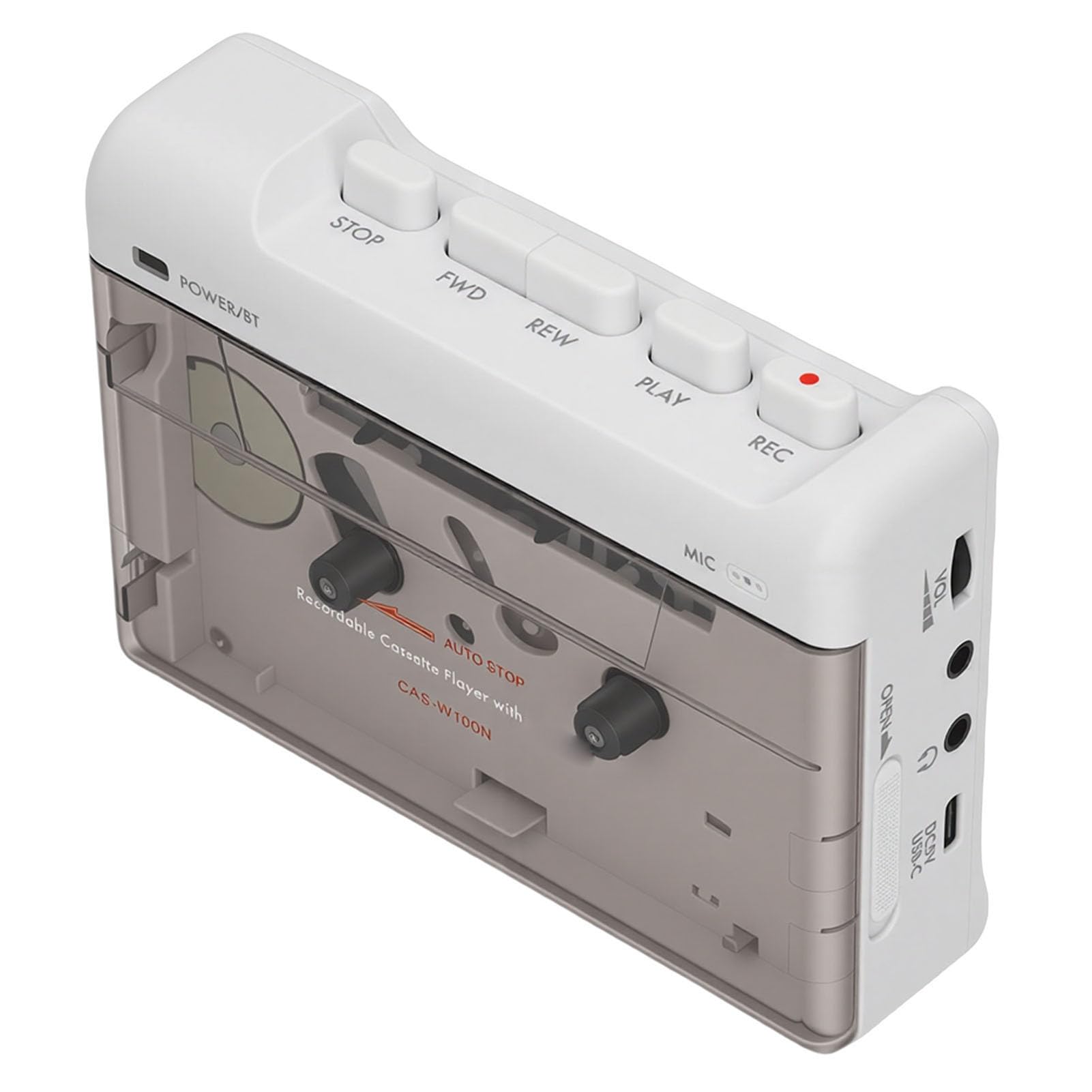 Przenośny Odtwarzacz Kasetowy z Bluetooth, Retro Magnetofon
