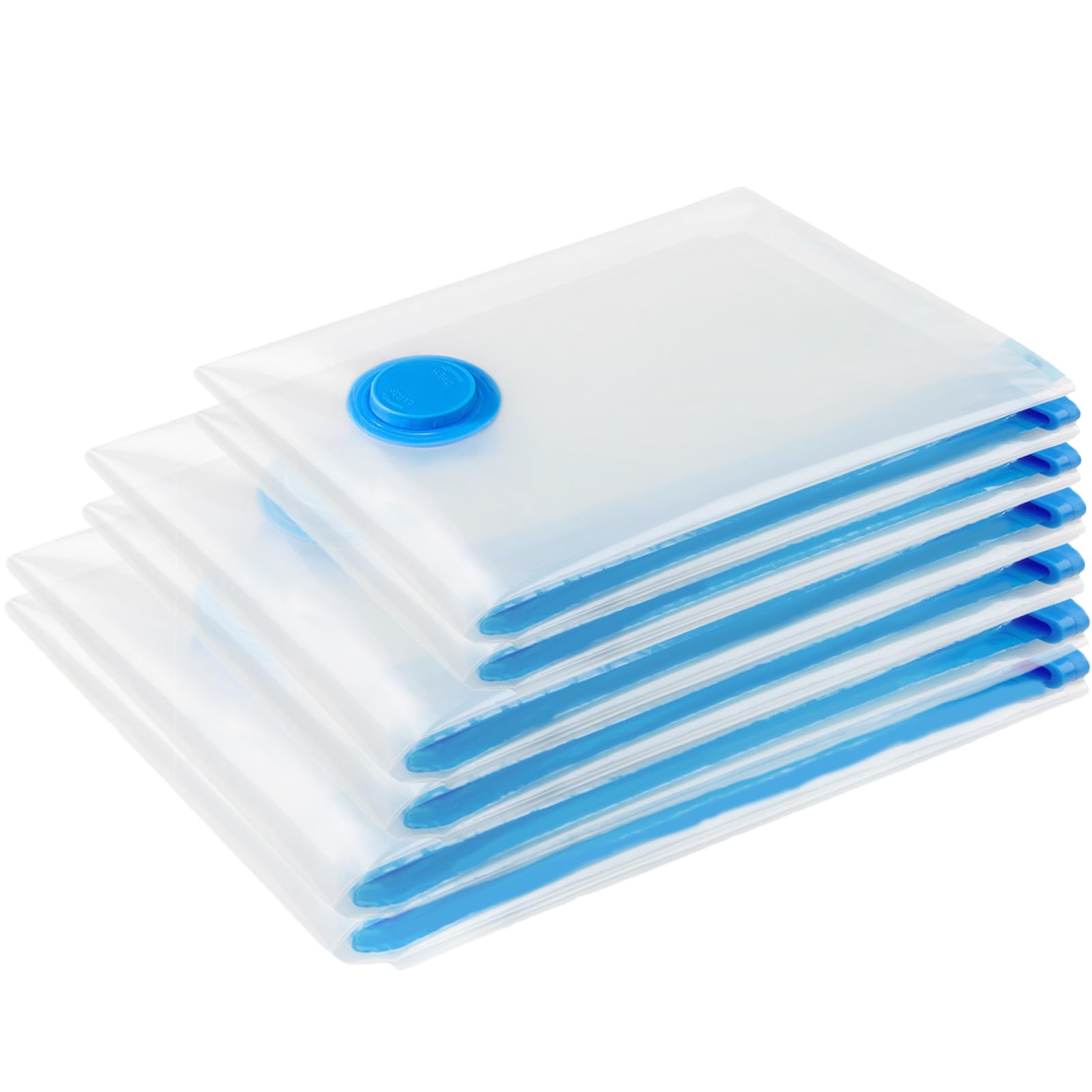 Vacuum Storage Bags, 6 Pack Reusable Strong Space Saver Compression Bags