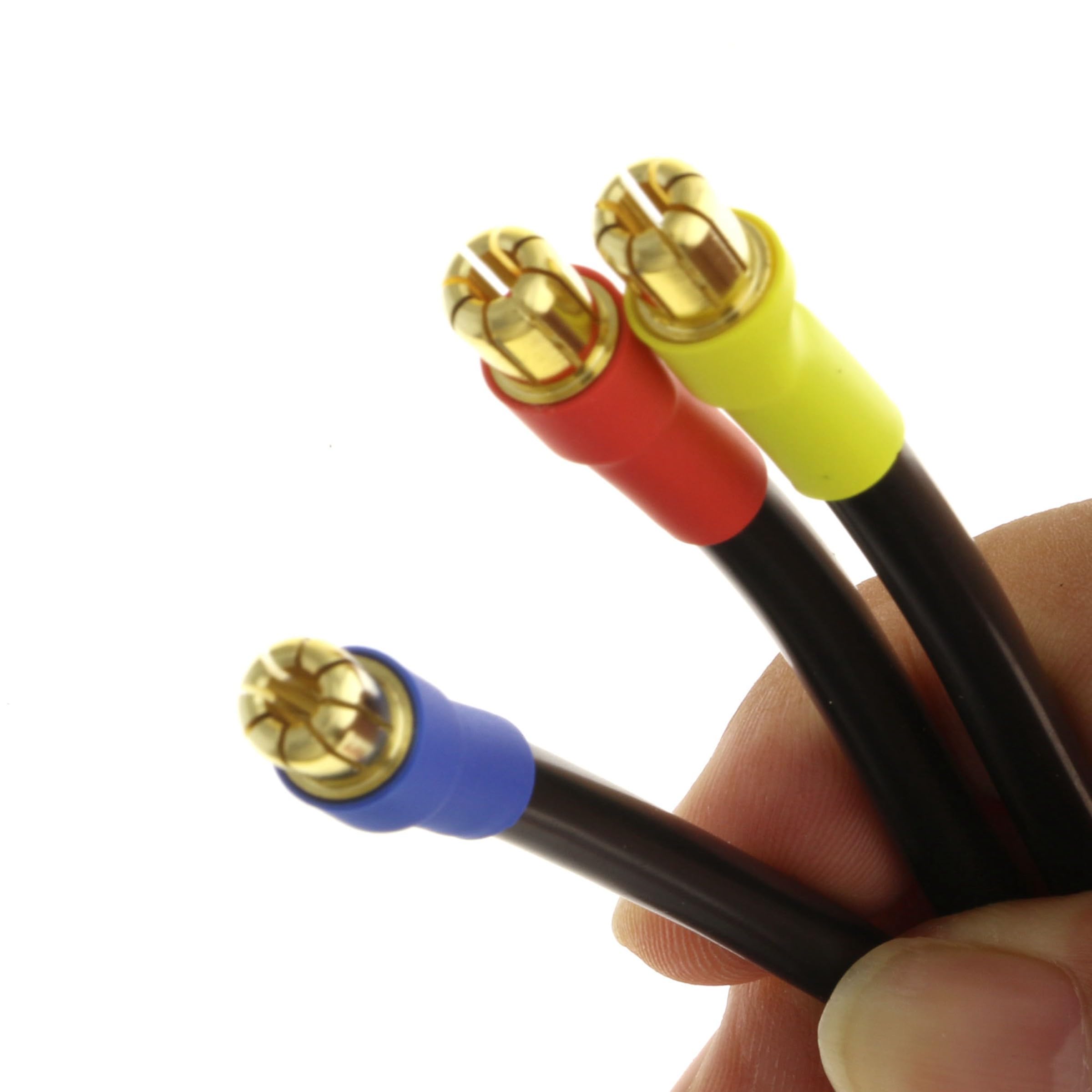 Replacement 6.5mm Male to 8mm Female Bullet Connector Extension Wire Adapter 10AWG 4.9 Inch for RC Motor & ESC