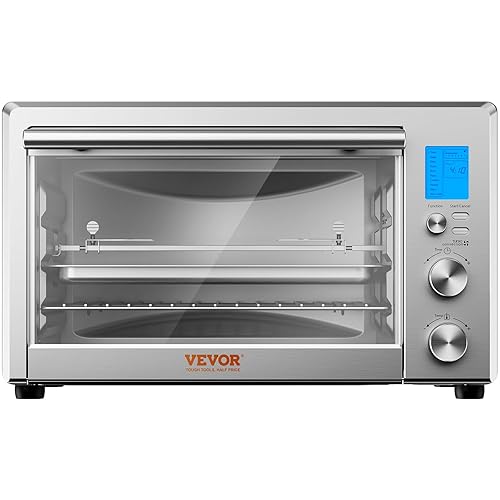 VEVOR Horno tostador de convección, 28L29.6 cuartos de galón grande 10 en 1 multifuncional horno de convención, 150F-450F Horno inteligente compacto