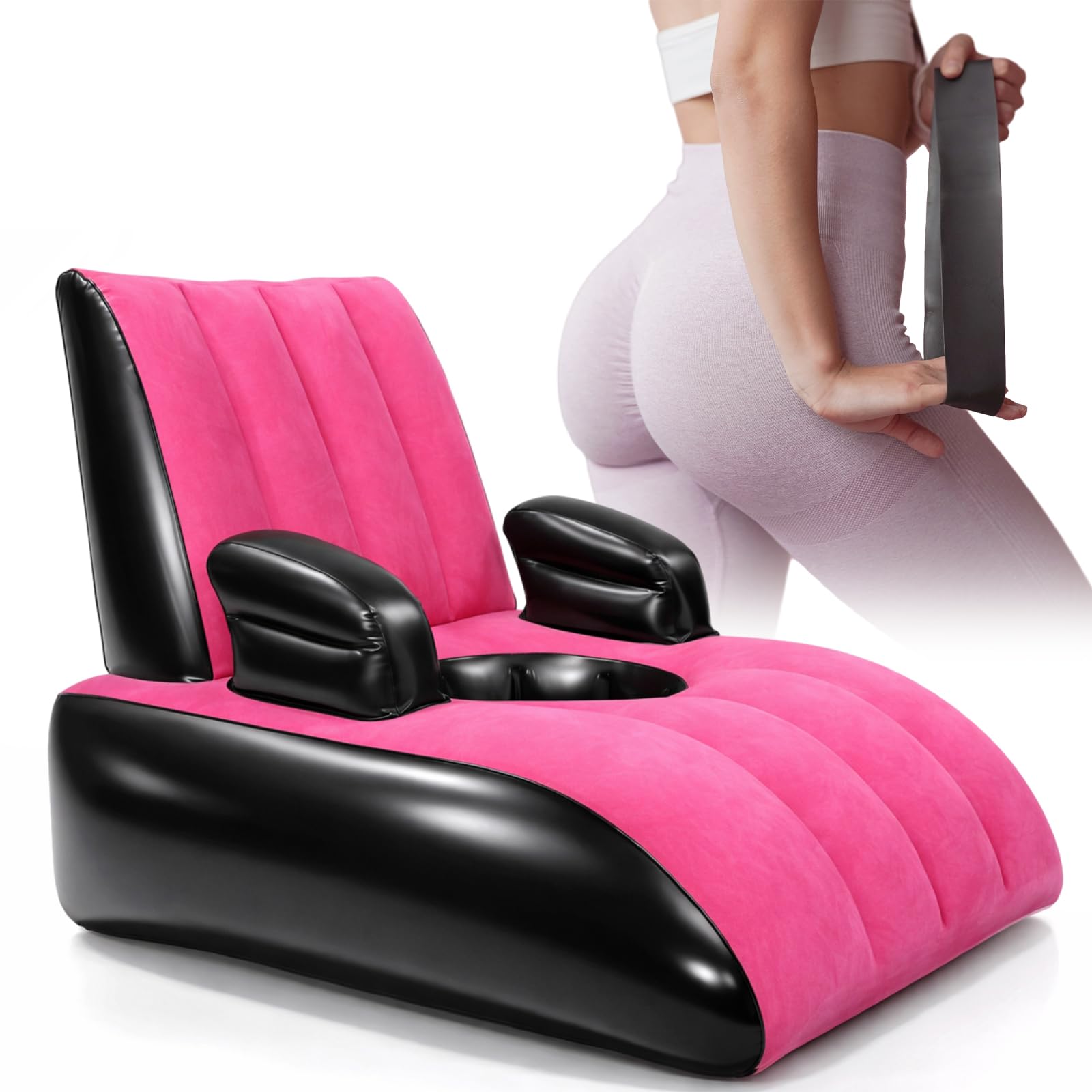 Photo 1 of Novabright Inflatable BBL Chair Sofa with Hole, Brazilian Butt Lift Recovery Waterproof Pillow for Post-Surgery Recovery, Sleeping & Sitting, Comfortable Supportive