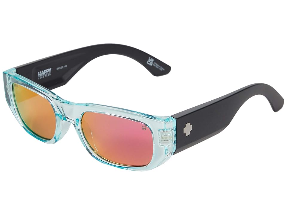 Spy Optic Genre (Translucent Aqua/Matte Black/Happy Gray/Purple Spectra Mirror) Fashion Sunglasses INTERNATIONAL SHIPPING