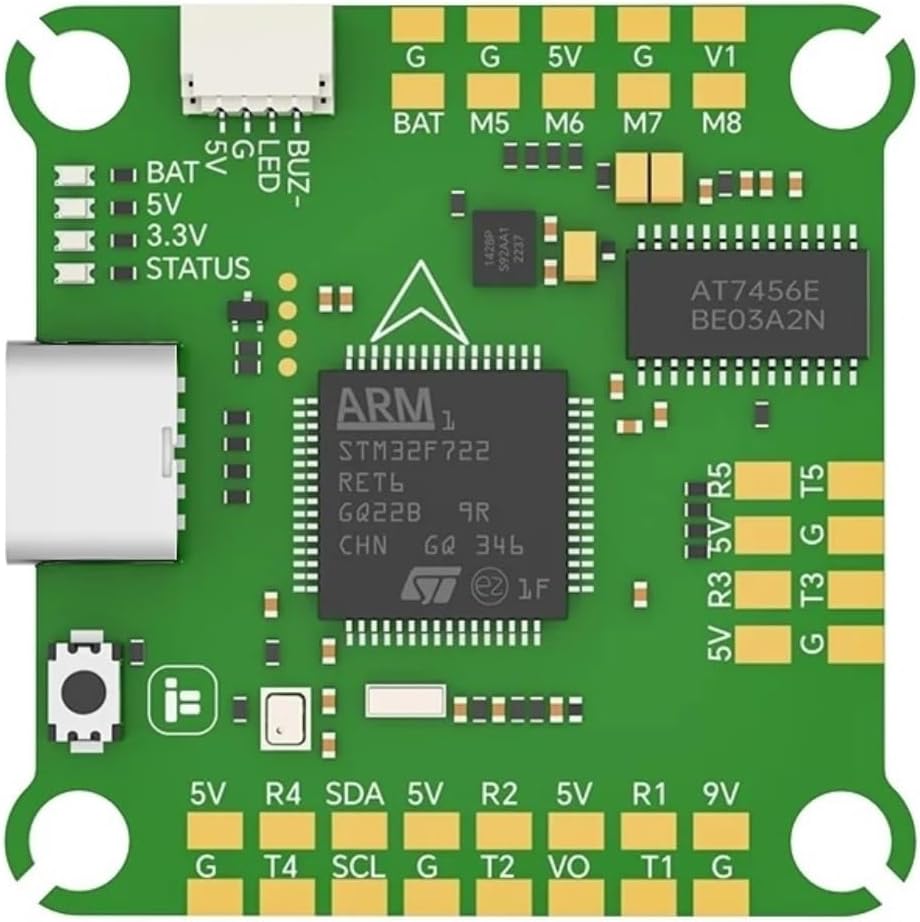 STM32F722W/BLITZ F7 Flight Controller/BLITZ E55 4IN1 ESC 2-6S 30.5mm Fit for F722 RC Racing Drone with First Person View(F722)