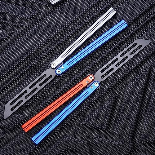 Image of Butterfly Toy Tool Metal Training Tool Dull Blade Folding Dull Tool Trainer Red