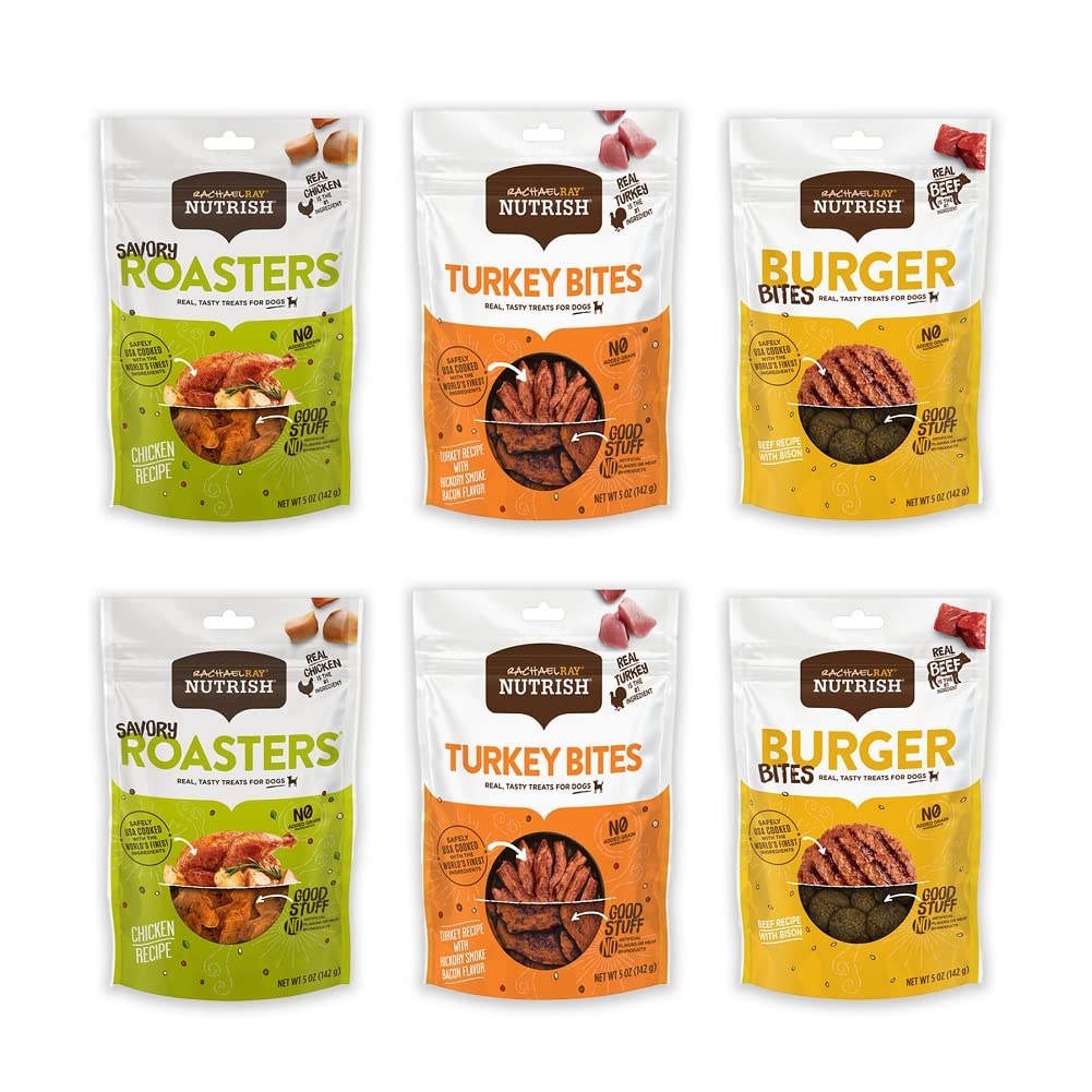 Rachael Ray Nutrish 5 Ounce Comfort Treats Variety Pack (Pack of 6)