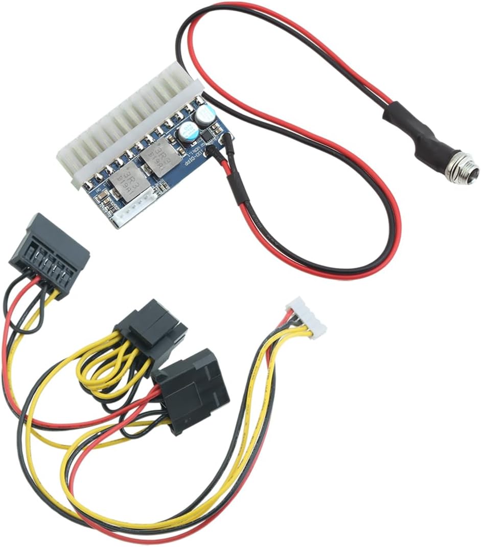 OCESTORE DC 12V 160W 24Pin for ATX Switch Pico PSU Car Auto Mini ITX High Power Supply Module ATX Power Switch Cable.