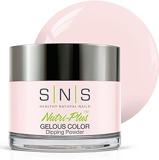 SNS Nail Dip Powder, Gelous Color Dipping Powder - Les Mis (White Natural Nudes/Pastel, Cream) - Long-Lasting Dip Nail Color Lasts 14 Days - Low-Odor & No UV Lamp Required - 1 OZ
