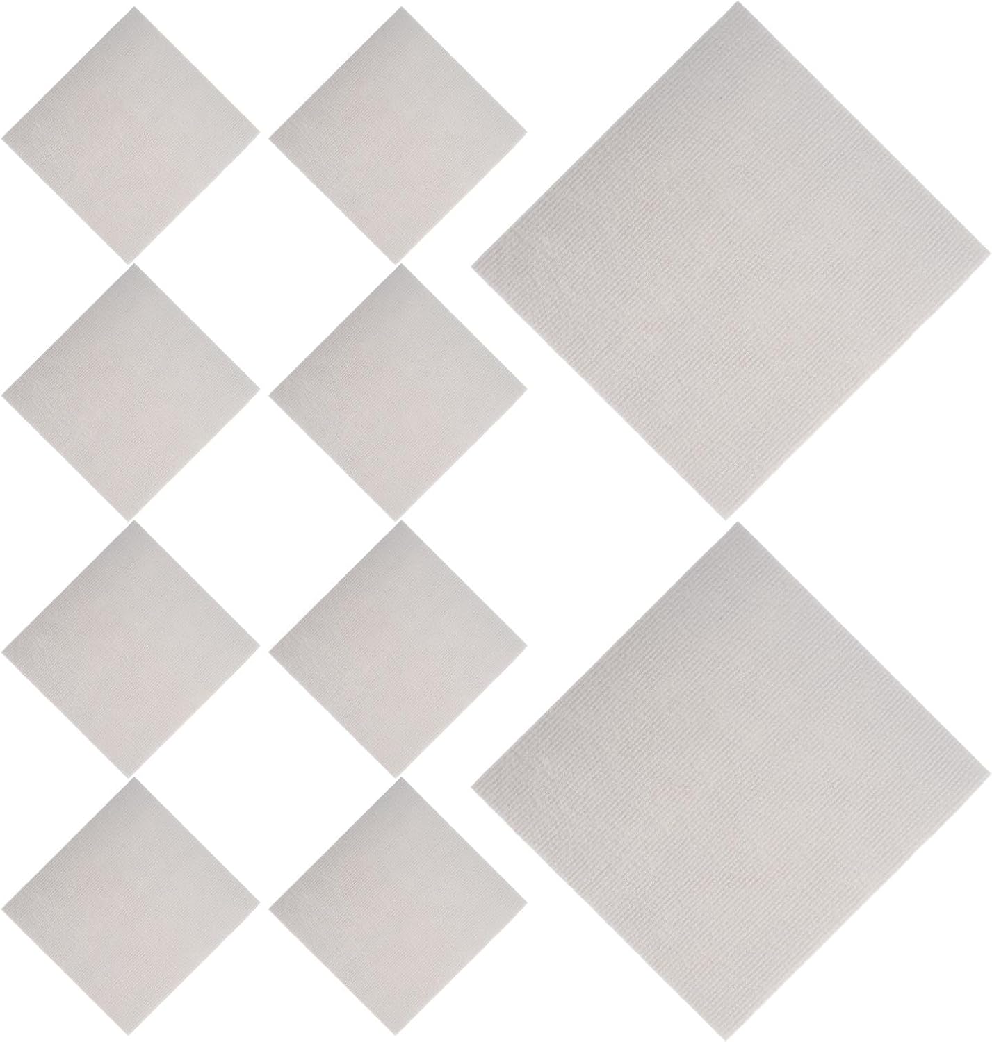 Self Adhesive Carpet Floor Tiles Carpet Protector Peel and Stick 10pcs Anti-Slip Polyester Squares Easy Installation DIY for Home and Living Room
