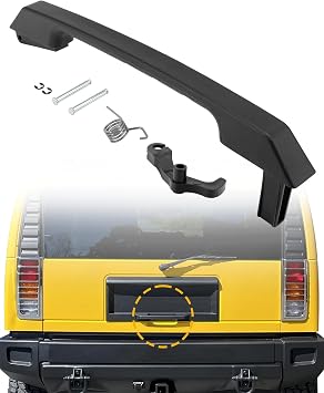 Exterior Tailgate Latch Handle Kit, Compatible with 2003-2009 Hummer H2