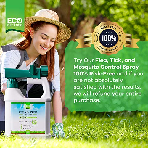 Eco Defense Flea, Tick, and Mosquito Spray for Yard and Perimeter - Safe Around Kids, Pets, Plants - Outdoor Barrier Control & Repellent - Ready-to-Spray Covers Up to 5,000 sq ft - Thumbnail 7