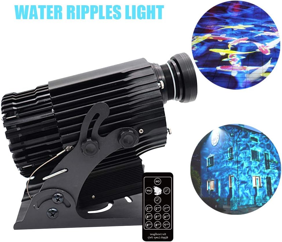 AMAZOIN 150W LED Water Ripples Light Projector Strobe Stage Lighting Water Ripple Effects for KTV Club Bar Christmas Birthday Wedding Decoration,DMS512lightingsystem