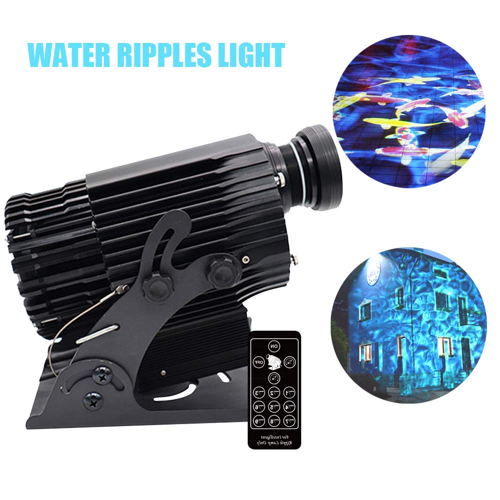 AMAZOIN 150W LED Water Ripples Light Projector Strobe Stage Lighting Water Ripple Effects for KTV Club Bar Christmas Birthday Wedding Decoration,DMS512lightingsystem