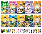 100x Kinderpflaster, 19 Motive, Klinisch getestet, Wasserabweisend, Pflaster Set für Mädchen und...