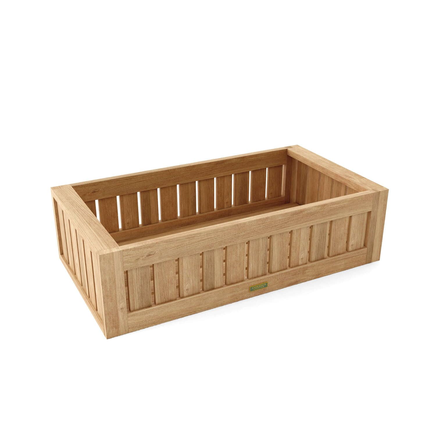 Straight Modular Planter Natural Smooth Well Sanded