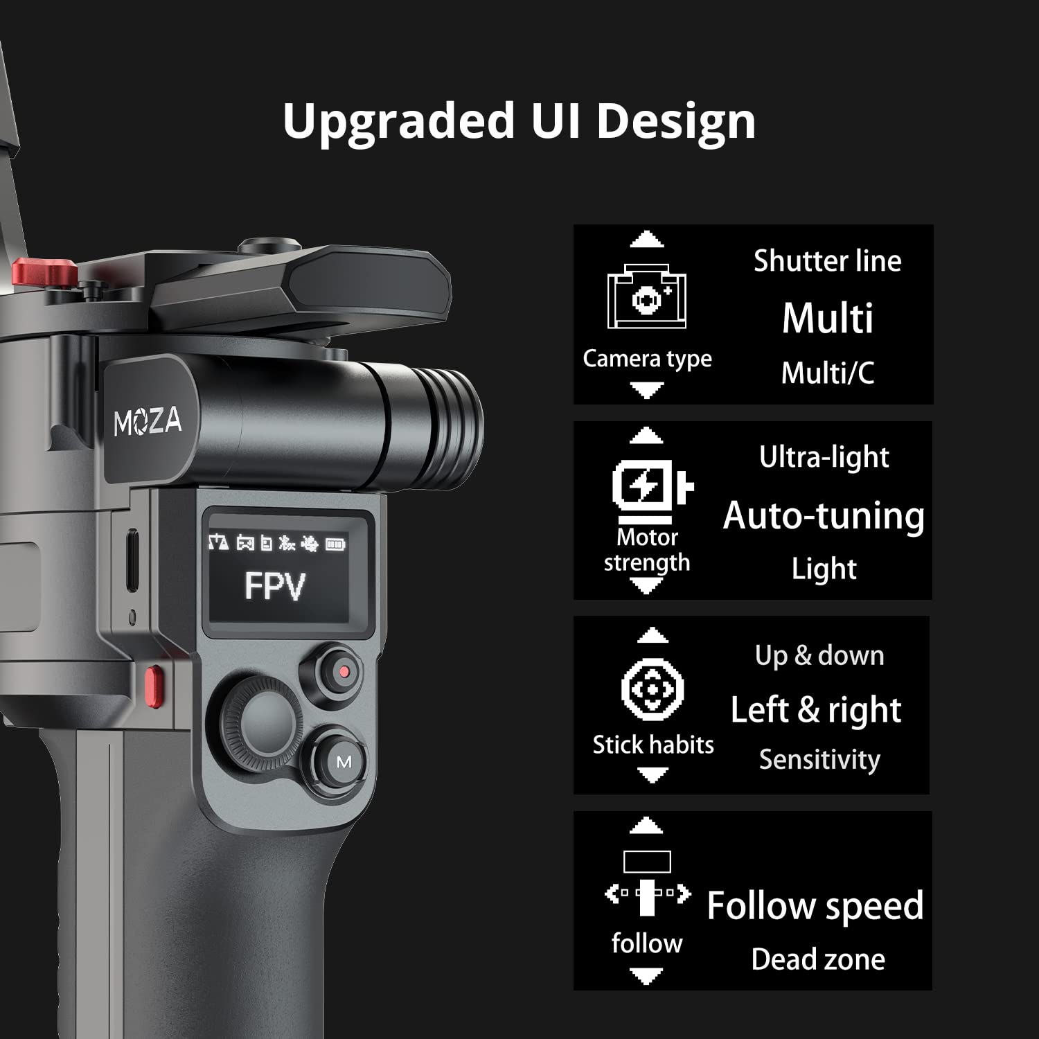 Amazon.co.jp: MOZA AirCoss 3 Pro カメラジンバル 3軸スタビライザー 