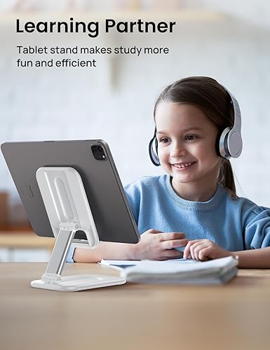 Miniatura 8 de OMOTON Soporte plegable para tablet iPad, soporte de monitor portátil, soporte de escritorio compatible con iPad ProAirMiniSamsung Galaxy