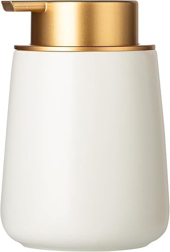Miniatura 12 de Dispensador de Jabón Espumoso Enra, Dispensador de Jabón de Espuma Cerámico de 12 oz, para Baño, Cocina con Bomba Fácil de Presionar (Tipo Espuma
