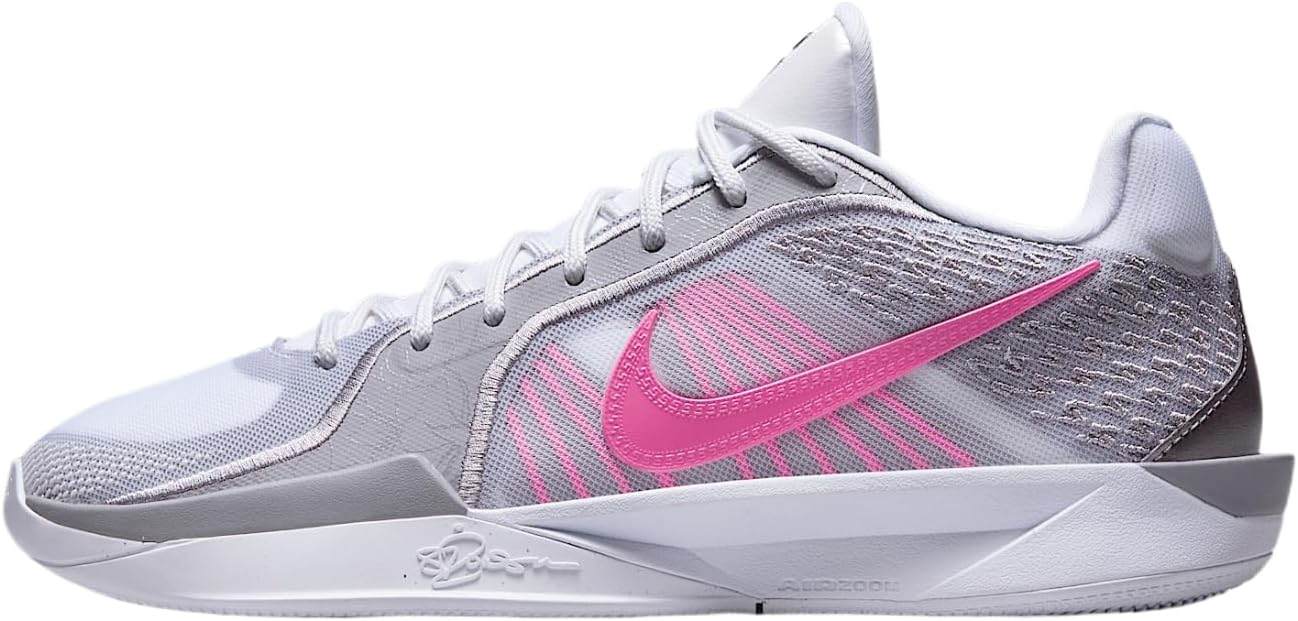 NikeSabrina 2 Basketball Shoes (FQ2174-100, White/Cement Grey/Black/Pinksicle)