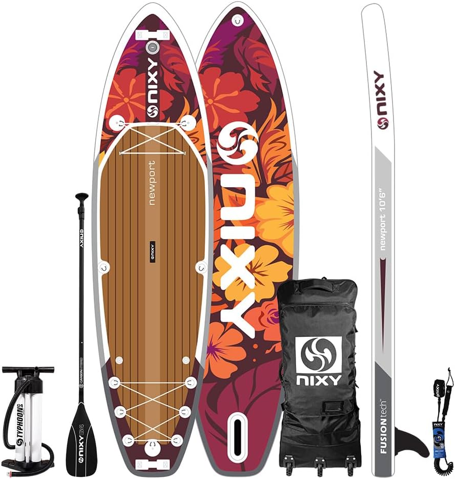NIXY G5 Newport 10’6” x 32" Inflatable Paddle Board | High-Performance, Durable, and Lightweight SUP for All Skill Levels | Welded Seams | 300 lbs. Capacity