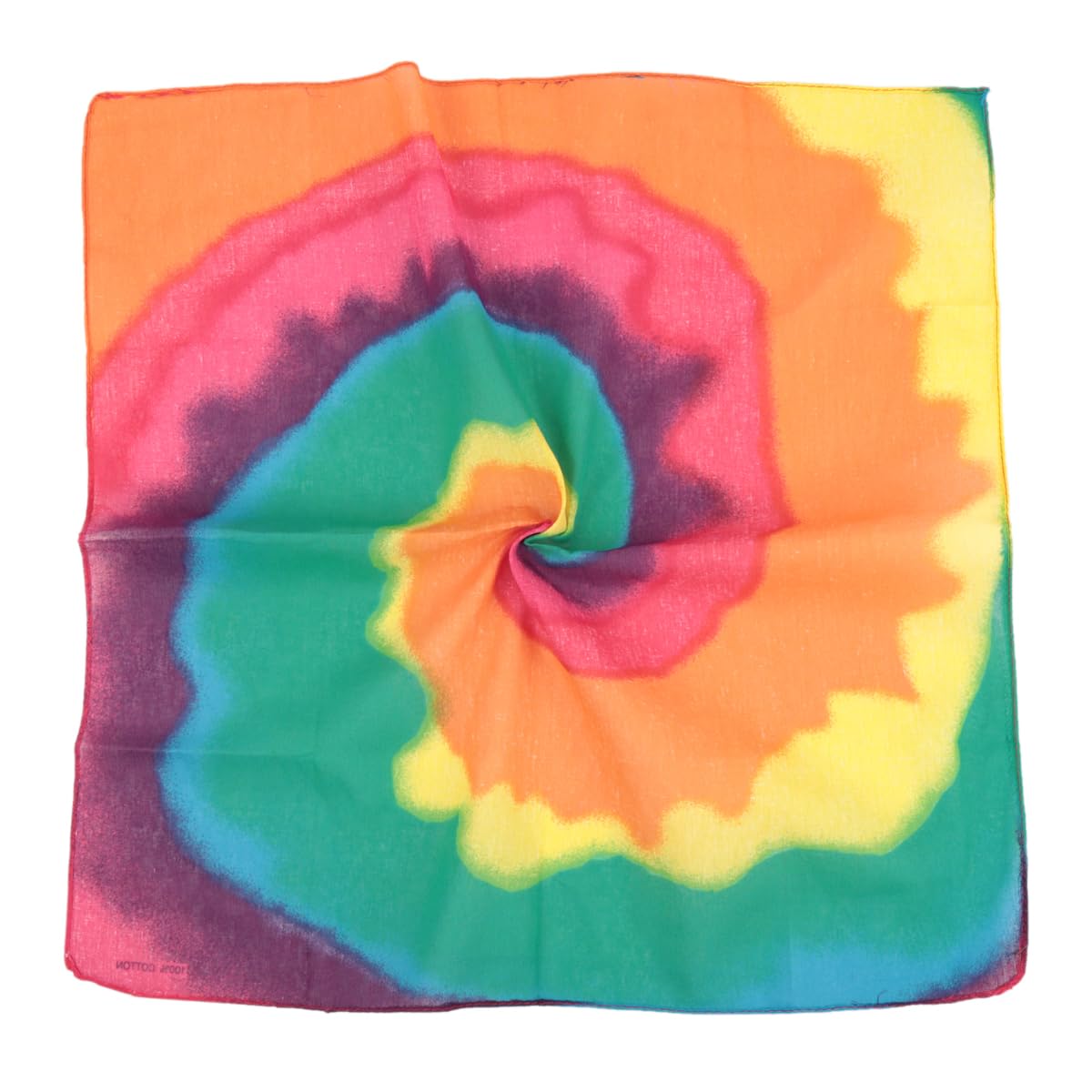 RIAH FASHION Fabric Face Cover Multi-Purpose Cotton Unisex Bandana - Mouth Shield Scarf Paisley Flag Handkerchief, Headwear Balaclava Wrap (Bandana - Rainbow Tie Dye)