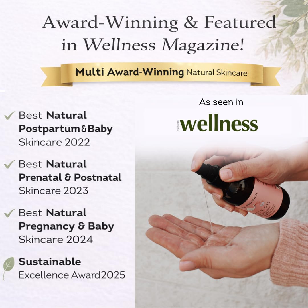 Irene Organics Organic Belly Oil for Pregnancy & Postpartum