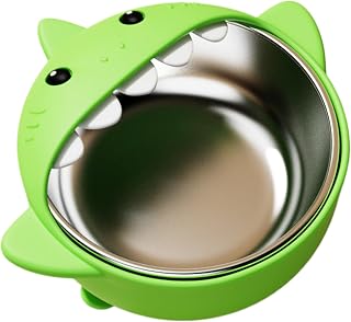 Suction Cup For Kids, Food Bowl With Silicone Sleeve For Toddlers, Hot Safe Serving, Shark Design Snack Dish For Outdoor Meal, Travel Destinations, Highchairs And On | Juniorskålar Med Silikonhylsa För Förskola, Junior, Matning, Resor, Måltider, Avvänjningsstadiet, Högstol, Middag,
