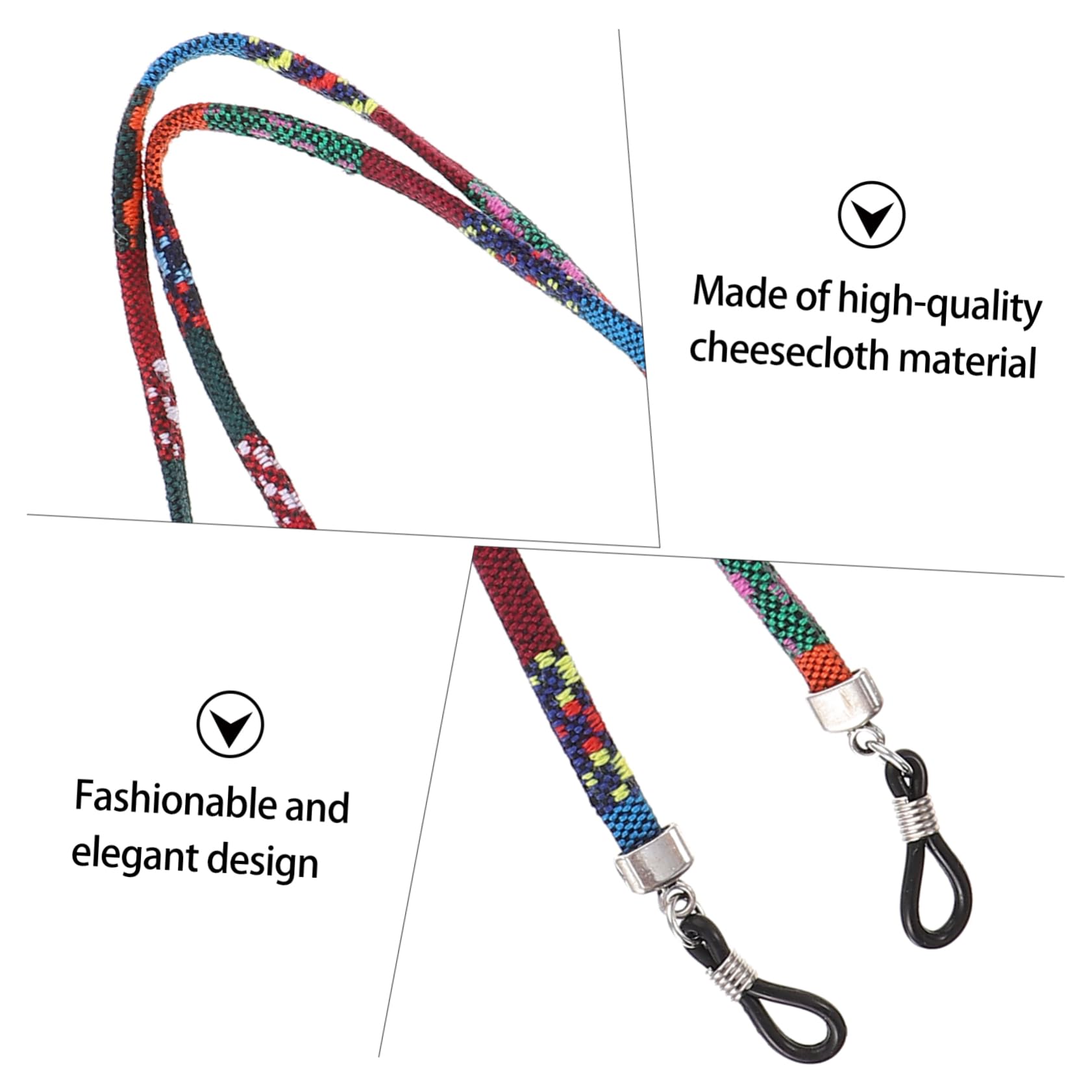 Mikikit 3 Set Di Cordini Per Occhiali - Funzione Di Perdita Catena Decorativa Per Occhiali Per Attività Allaperto 10 Pezzi * 3
