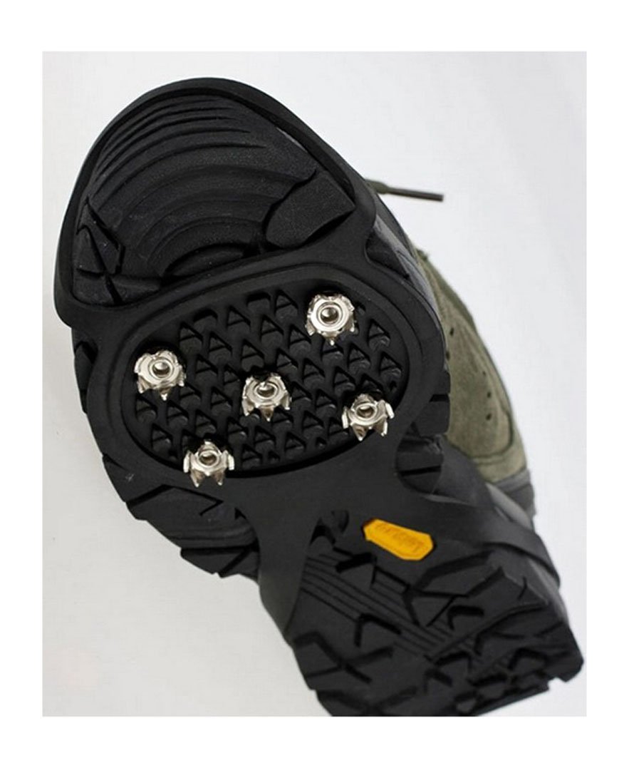 Non-slip Shoes Cover Simple Crampons 5 Spikes for Climbing Walking Hiking Fishing