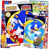 Sonic The Hedgehog Coloring Book Set with Sonic Coloring Pages, Activities, The Hedgehog Stickers, and More
