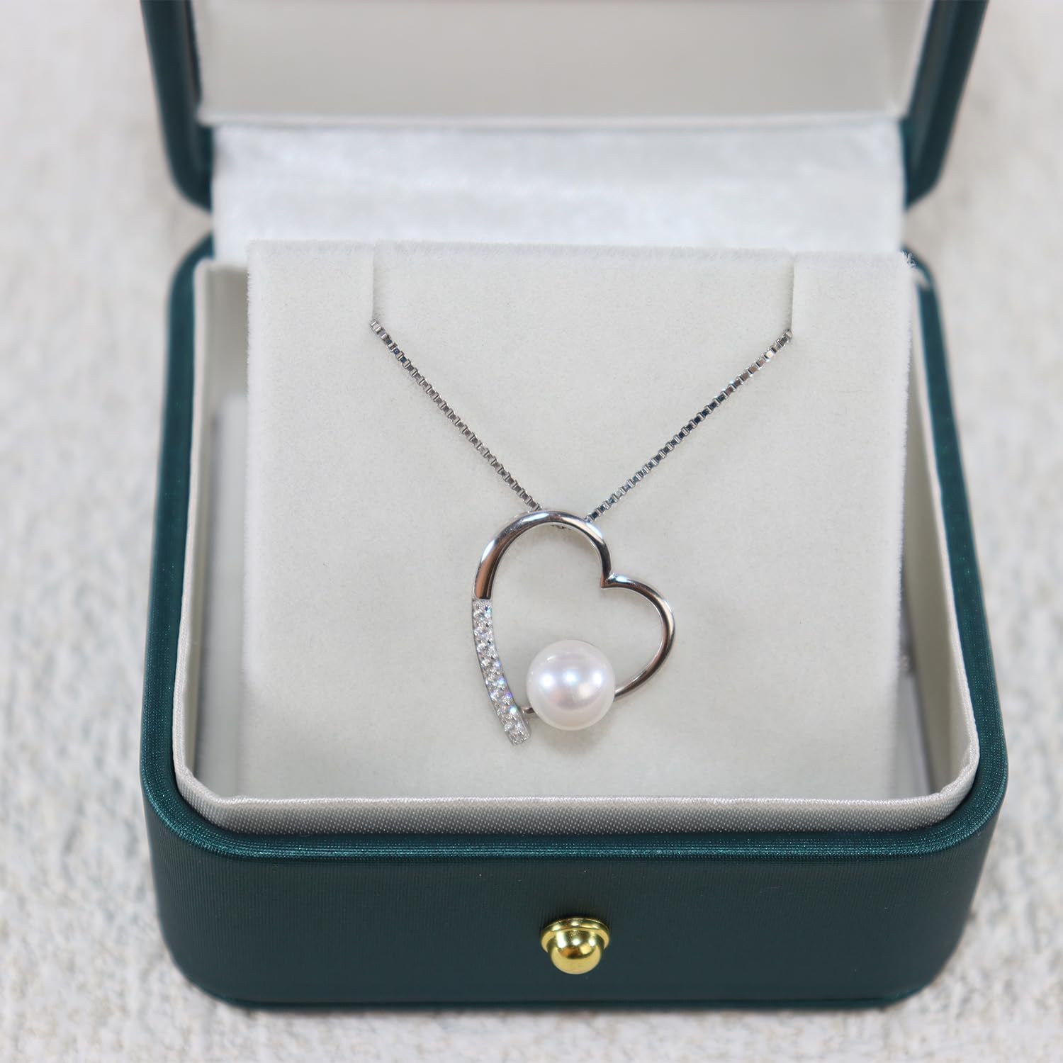 NONNYL Pearl Necklaces-Gifts for Women Wife-Gift for Wife Wedding Birthday Anniversary Jewelry-Mom Girlfriend Her Mothers Day Gifts for Mom Women Valentines Day Christmas Day Gifts NO004