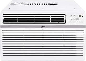 12,000 BTU Window Air Conditioner, Cools 550 Sq.Ft. (22' x 25' Room Size), Quiet Operation, Electronic Control with Remote, 3 Cooling & Fan Speeds, Auto Restart, 115V