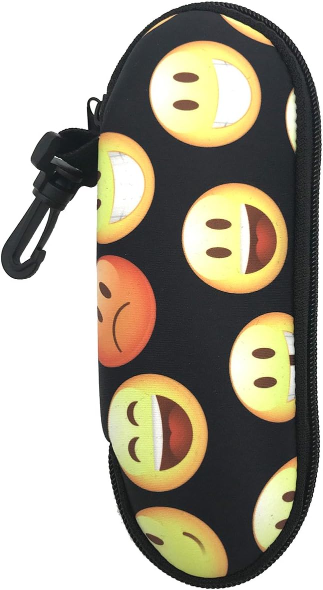 Portable Travel Zipper Soft Neoprene Safety Dust Cover Cases Pouch for Sunglasses, Swimming Glasses and Eyeglasses