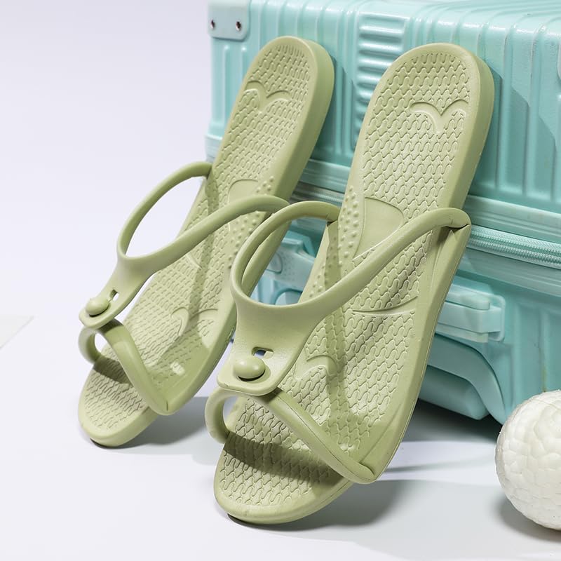 Travel Slippers Shower Shoes For Men Women - Foldable Flip-Flop Sandals Non-Slip Quick-Dry, Portable House Shoes For Bathroom Gym Spa Pool Beach - Image 3