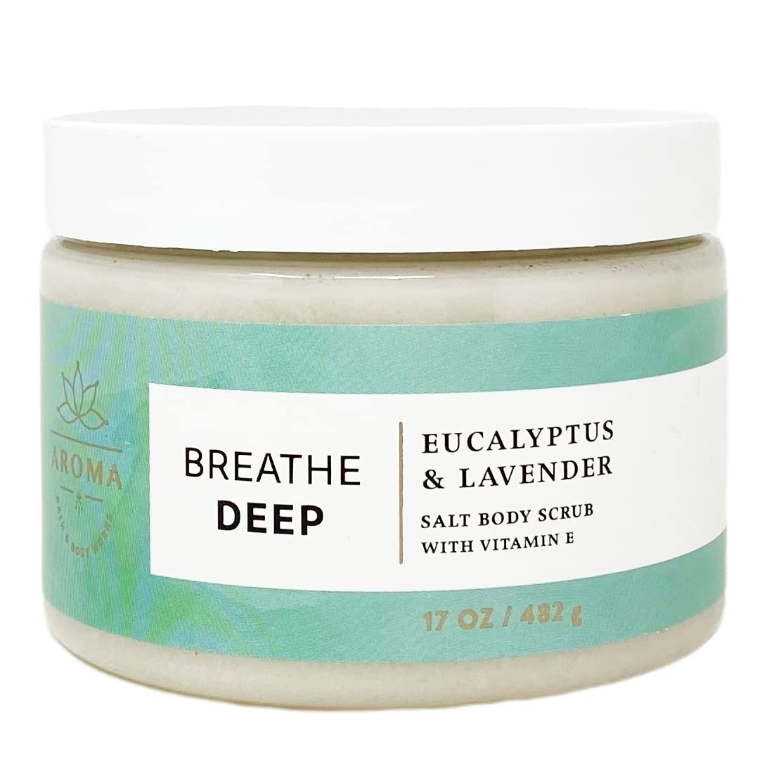 Bath & Body Works Aroma Breathe Deep Eucalyptus Lavender 2 Pack Body Scrub Set with a Natural Oats Sample Soap