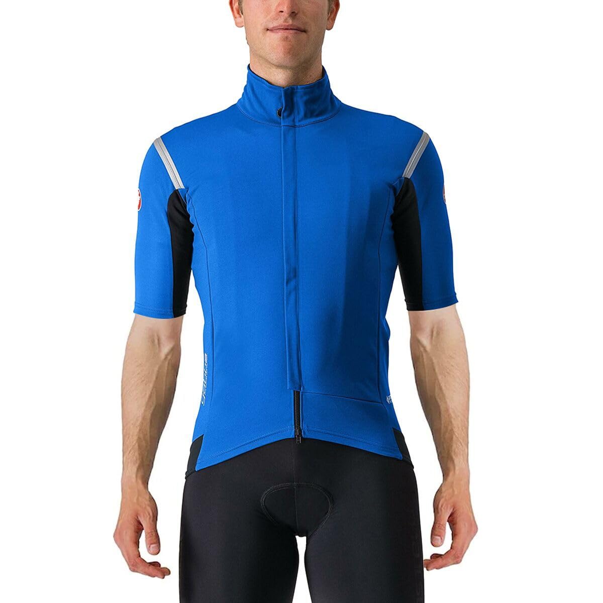 CASTELLI Gabba RoS Jersey - Men's, Azzurro Italia/Silver Reflex, L