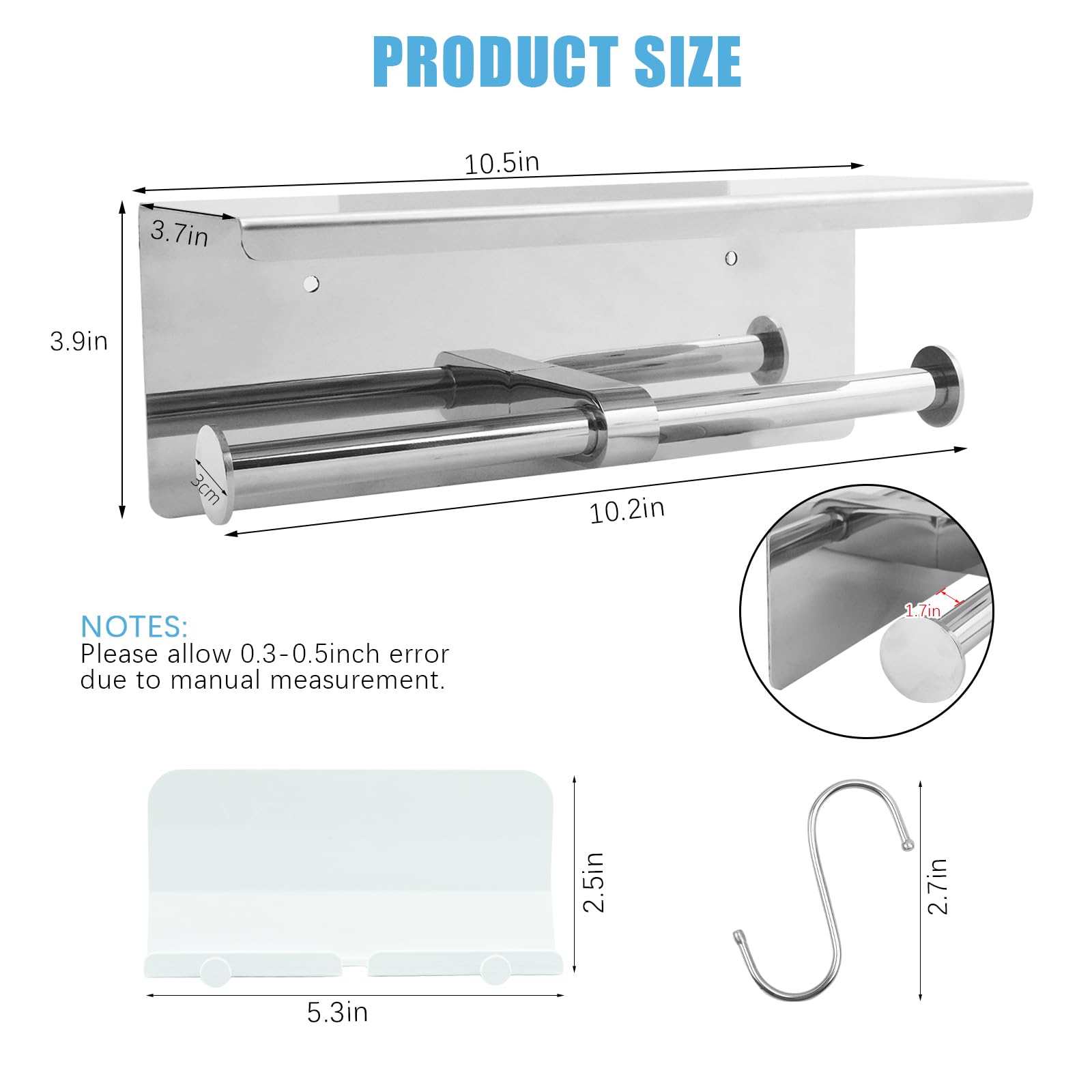 Moen YB9708BN Felicity Pivoting Paper Holder, Brushed Nickel