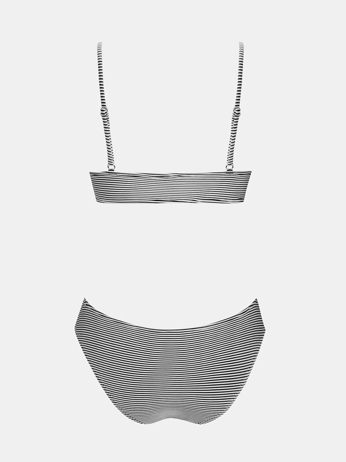 CUPSHE Damen Bikini Set Crossover Bustier High Waist Bikini Bademode Elegant Zweiteiliger Badeanzug Swimsuit